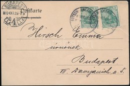 1902 Hamburg-New York Hajóposta Képeslap / Sea Mail Postcard - Autres & Non Classés