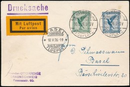 1926 Légi Levél Svájcba / Airmail Cover To Switzerland - Andere & Zonder Classificatie
