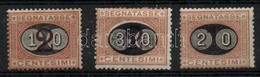 * 1890 Portó Felülnyomott Sor / Postage Due Overprinted Set Mi 15-17 - Sonstige & Ohne Zuordnung