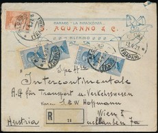 1921 Ajánlott Levél Bécsbe / Registered Cover To Vienna - Autres & Non Classés