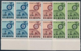 ** 1967 Európa CEPT Sor ívszéli 4-es Tömbökben Mi 1026-1028 (Mi EUR 100,-) - Andere & Zonder Classificatie