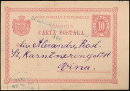 1898 Levelez?lap Vasúti Bélyegzéssel Bécsbe / Postcard With Railway Postmark To Vienna - Other & Unclassified