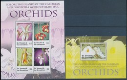 ** 2007 Orchideák Kisív Mi 6366-6369 + Blokk Mi 676 - Sonstige & Ohne Zuordnung