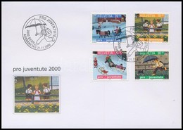 2000 Pro Juventute Sor Mi 1740-1743 FDC-n - Sonstige & Ohne Zuordnung