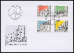 2001 Pro Patria Sor Mi 1753-1756 FDC-n - Andere & Zonder Classificatie