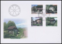 2002 Pro Patria Sor Mi 1790-1793 FDC-n - Andere & Zonder Classificatie