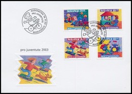 2003 Pro Juventute Sor Mi 1853-1856 FDC-n - Andere & Zonder Classificatie