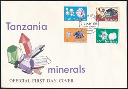 ** 1986 Drágakövek Sor FDC-n Mi 319-322 + Blokk Mi 56 - Autres & Non Classés