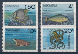 ** 1986 Tengeri állatok Sor + Sor FDC-n Mi 337-340 + Blokk FDC-n Mi 60 - Autres & Non Classés