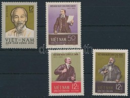 ** 1965 Marx, Engels, Lenin és Ho Chi Minh Születésnapjai Sor Mi 416-419 - Altri & Non Classificati