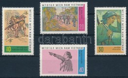 ** Vietkong Kiadás 1968 Harc A Szabadságért: Kortárs Festmények Sor Mi 15-18 - Autres & Non Classés