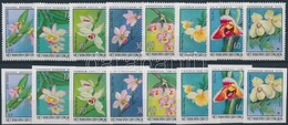 ** 1976 Orchideák Fogazott és Vágott Sor Mi 857-864 - Andere & Zonder Classificatie