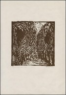 Somlai Vilma (1938-2007): ?szibarackos Tavasszal (Szigliget) / Fasor Szigligeten, 2 Db Linó, Papír, Jelzettek, 20×20 Cm - Andere & Zonder Classificatie