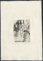 Gyarmati Lea (1938-): Ex Libris. Rézkarc, Papír, Jelzett, 7×5 Cm - Sonstige & Ohne Zuordnung