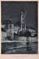 Die Kirche In Dürnstein, Rézkarc, Papír, Feliratozva, 21×16 Cm - Prints & Engravings