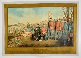 Kossuth Lajos Imája A Kápolnai Elesettek Felett 1849. évi Február 27 Napján. Dekoratív Színes Litográfia, Böhm Pál Festm - Prenten & Gravure