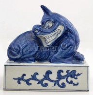 Nagyméret? Kínai Pecsétnyomó. F? Kutyát ábrázoló Festett Mázas Porcelán / Large Chinese Seal Maker Pho Dog. Porcelain 14 - Autres & Non Classés