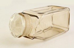 Nagyméret? Régi Bolti Cukorkás üveg, Dugóval, Csorbákkal, M: 31,5 Cm - Verre & Cristal
