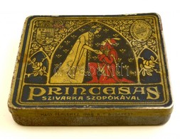 Princesas Szivarka Fém Doboza, Kopásnyomokkal, 9x8x1,5 Cm - Altri & Non Classificati