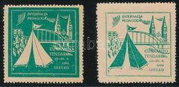 ** 1964 Nemzetközi Pedagógus Eszperantó Tábor Szeged 2 Klf Levélzáró - Ohne Zuordnung
