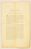 1899 Szarvas-Orosháza, Evangélikus Tanítói Meghívólevél Rohoska Géza Tanító Részére, Veres József (1851-1913) Evangéliku - Zonder Classificatie