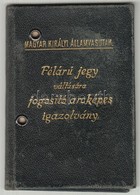 1931 Fényképes MÁV Igazolvány, állami Vasgyári Felügyel? Részére, érvényesít? Bélyeg Nélkül - Unclassified