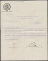 1915 Kolozsvár, A Magyar Vöröskereszt Kolozsvári Kórházi Bizottságának Köszön?levele Postamestern? Részére, Fejléces Pap - Unclassified