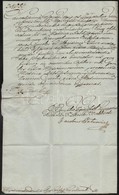 1830 Vörösk?i Gróf Pálffy Fidél (1788-1864) Tárnokmester, F?kancellár, árva Megyei F?ispán Saját  Kézzel Aláírt Levele A - Unclassified