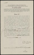 1898 Vaszary Kolos (1832-1915) Bíboros Latin Nyelv? Kinevezési Okmánya Dr. Kiss Károly Teológia Professzor A Kés?bbi Páz - Non Classés