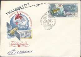 Gennagyij Szarafanov (1942-2005) és Lev Gyomin (1926-1998) Szovjet ?rhajósok Aláírásai Emlékborítékon /

Signatures Of G - Sonstige & Ohne Zuordnung