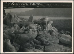 Cca 1932 Kinszki Imre (1901-1945) Budapesti Fotóm?vész Feliratozott, Vintage Fotóm?vészeti Alkotása (Jéghegyek), 13x18 C - Sonstige & Ohne Zuordnung