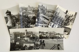 Cca 1970 Budapest, A Királyi Vár Közelr?l Több Oldalról  6 Db Igényes, Nagyméret? Fotó 30x24 Cm - Andere & Zonder Classificatie