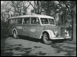 Cca 1940 A Mávaut Budapest Szeges Járatú Mercedes Busza, Kés?bbi El?hívás. 9x12 Cm - Andere & Zonder Classificatie