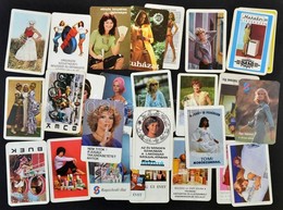 Hölgyek 1970-es évek 27 Db Kártyanaptár - Advertising