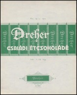 4 Db, Kétféle 1945 El?tti Dreher Csokoládépapír - Publicités