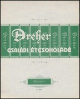 4 Db, Kétféle 1945 El?tti Dreher Csokoládépapír - Werbung