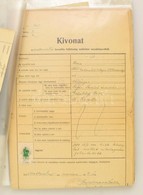 Cca 1909-1949 Vegyes Zsidó Családi Hagyaték Tétel: Különféle Igazolások és Bizonyítványok (iskolai, Katonai, Stb.), Kölc - Autres & Non Classés
