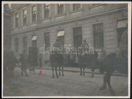 1915 Jen? Herceg Utnakindítja Tiroli Vadászokat Péterváradon. Feliratozott Fotó / Erzherzg Eugen With The Tirolers In Pe - Sonstige & Ohne Zuordnung