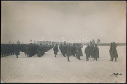 Cca 1917 IV, Károly A Fronton Magyar Csapatokat Inspekcióz. / WW: I. Military Photo 9x15 Cm - Altri & Non Classificati