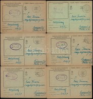 Cca 1940-1943 Vegyes Militária Tétel, 6 Db Rajzos Tábori Postával, Közte Egy Egyedi, A Többi Nyomtatott, Valamint 3 Db K - Andere & Zonder Classificatie