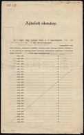 1912-1941 Vegyes Papírrégiség (ajánlati Okmány, értesítés, Tartózkodási Bejelent?, Személyi Lap) - Andere & Zonder Classificatie