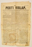 1848 A Pesti Hírlap 1026., Január 28-i Lapszáma, érdekes Aktuális Hírekkel, Foltos - Non Classificati