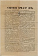 1903 A Függetlenségi- és 48-as Párt Felirata, Különlenyomat A Magyar Hetilap 1903. Szeptember 24-i Lapszámából, A Hajtás - Zonder Classificatie