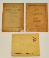 1944-1964 Vegyes Nyomtatvány Tétel. 
1944 A Magyar Mérnök- és Építészegylet Közlönye. 1944. 78. Kötet. 20. Sz. Szerk.: B - Zonder Classificatie