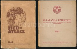 1940-1943 Vegyes Könyvtétel, 2 Db: 
Zsebatlasz. Bp., 1940, M. Kir. Honvéd Térképészeti Intézet. Kiadói Papírkötés, Kopot - Zonder Classificatie