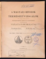 A Magyar Orvosok és Természetvizsgálók 1876. Augusztus 22-t?l Egész 28-ig Máramaros-szigeten Tartott XIX. Nagygy?lésének - Non Classés