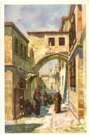 ** 10 Db Hollós Endre Vallási Témájú Képeslap Sorozat, Jó Min?ség? / 10 Postcards Series, Religion, Jerusalem, Jordan, B - Zonder Classificatie