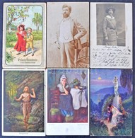 ** * 192 Db F?leg MODERN üdvözl? Motívumlap 12 Db Régi Lappal / 192 Mostly Modern Greeting Motive Postcards With 12 Pre- - Non Classés