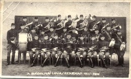 * T2/T3 1935 Bábolna, Lovaszenekar Csoportképe, Photo (fl) - Non Classés