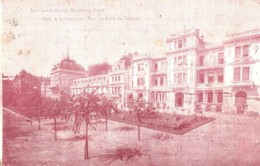 * T3 1913 Budapest II. Szent Lukács Fürd?, Buda, Park A Duna Parton (t?nyomok / Pin Marks) - Non Classificati